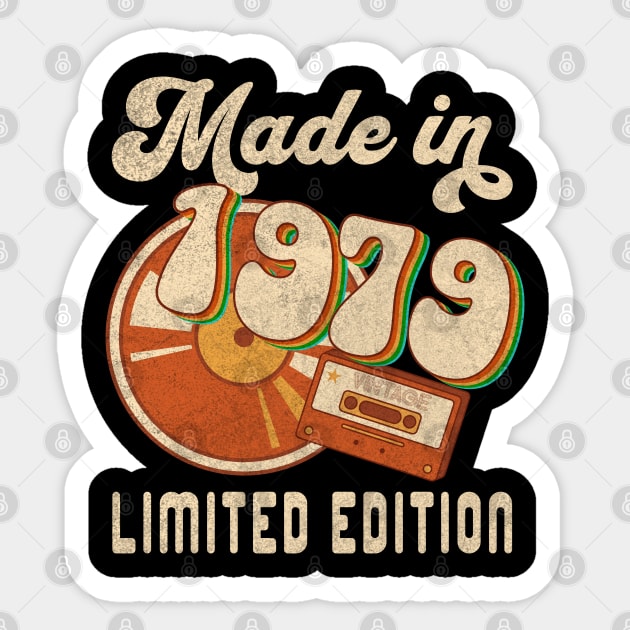 Made in 1979 Limited Edition Sticker by Bellinna